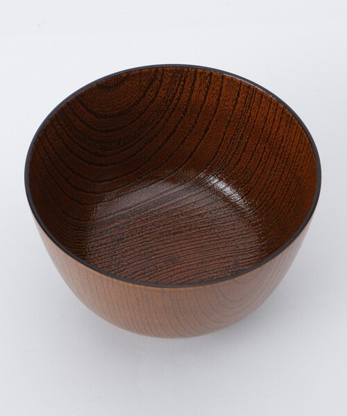 212 KITCHEN STORE(トゥワントゥキッチンストア)の「レンジ京型欅杢目汁椀 栃塗(食器・レディース・その他・00)」の3枚目の写真