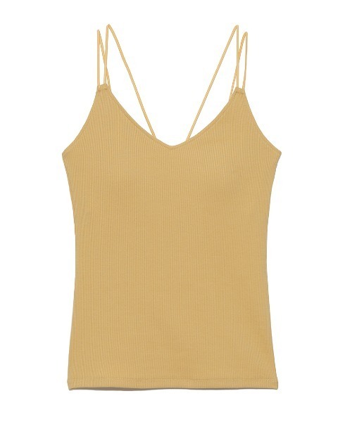 emmi(エミ)の「【emmi atelier】ブラカップリブキャミソール(キャミソール・レディース・ブラウン/ブラック/アイボリー/マスタード/ミント・FREE)」の5枚目の写真