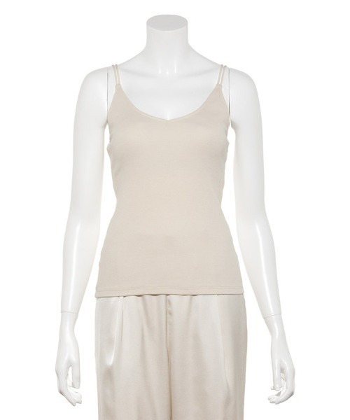 emmi(エミ)の「【emmi atelier】ブラカップリブキャミソール(キャミソール・レディース・ブラウン/ブラック/アイボリー/マスタード/ミント・FREE)」の12枚目の写真