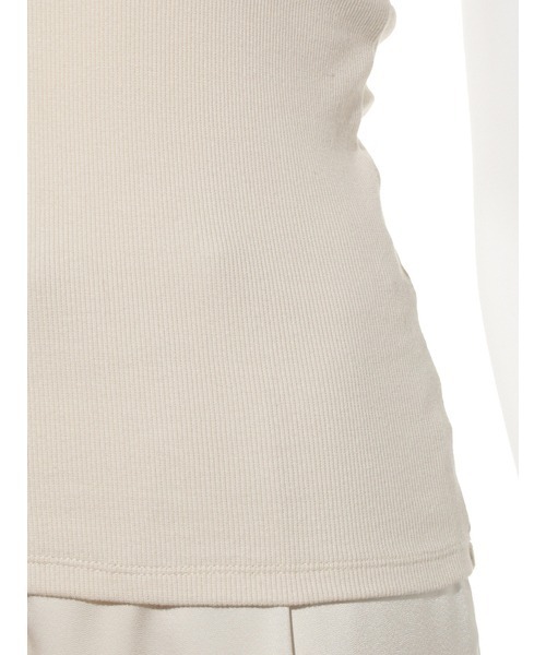 emmi(エミ)の「【emmi atelier】ブラカップリブキャミソール(キャミソール・レディース・ブラウン/ブラック/アイボリー/マスタード/ミント・FREE)」の7枚目の写真