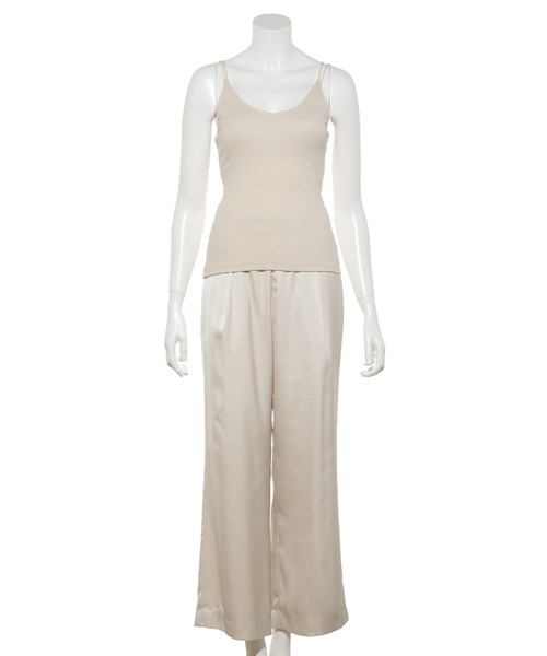 emmi(エミ)の「【emmi atelier】ブラカップリブキャミソール(キャミソール・レディース・ブラウン/ブラック/アイボリー/マスタード/ミント・FREE)」の10枚目の写真