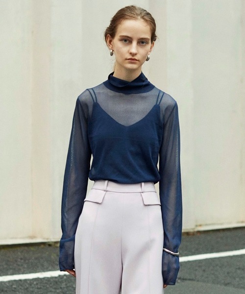 emmi(エミ)の「【emmi atelier】ブラカップリブキャミソール(キャミソール・レディース・ブラウン/ブラック/アイボリー/マスタード/ミント・FREE)」の20枚目の写真