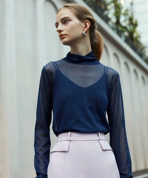 emmi(エミ)の「【emmi atelier】ブラカップリブキャミソール(キャミソール・レディース・ブラウン/ブラック/アイボリー/マスタード/ミント・FREE)」の22枚目の写真