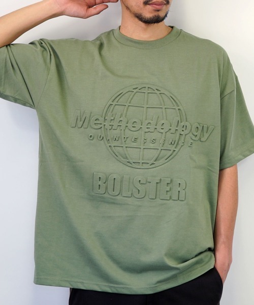 GGD（ジージーディー）の「インパクト シャドー ロゴ Methodology ビックシルエット ストリート エンボス 半袖Tシャツ（Tシャツ/カットソー・レディース・ブラック/ホワイト/グリーン/ブルー・M/LL/L）」の20枚目の写真