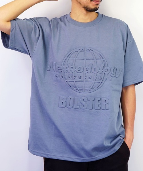 GGD（ジージーディー）の「インパクト シャドー ロゴ Methodology ビックシルエット ストリート エンボス 半袖Tシャツ（Tシャツ/カットソー・レディース・ブラック/ホワイト/グリーン/ブルー・M/LL/L）」の21枚目の写真