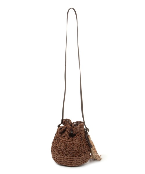 BAYFLOW(ベイフロー)の「ペーパーキンチャク(ハンドバッグ・レディース・ブラウン/ナチュラル・FREE)」の6枚目の写真