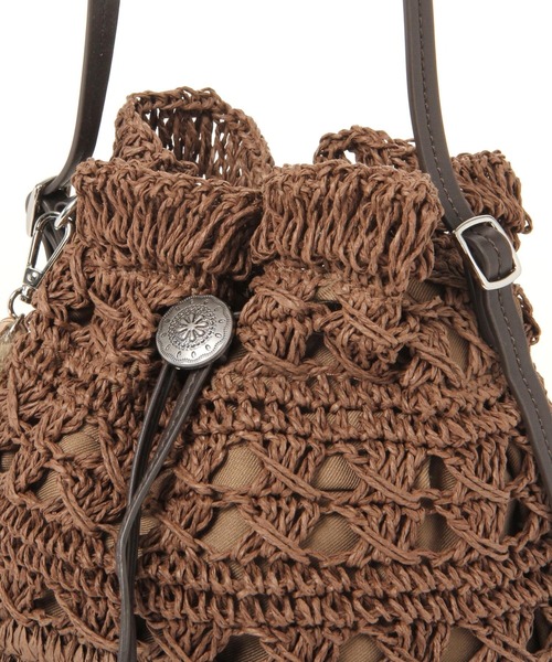 BAYFLOW(ベイフロー)の「ペーパーキンチャク(ハンドバッグ・レディース・ブラウン/ナチュラル・FREE)」の7枚目の写真