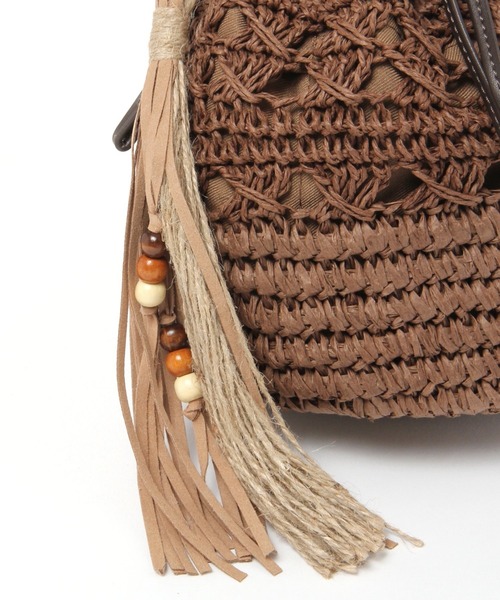 BAYFLOW(ベイフロー)の「ペーパーキンチャク(ハンドバッグ・レディース・ブラウン/ナチュラル・FREE)」の8枚目の写真