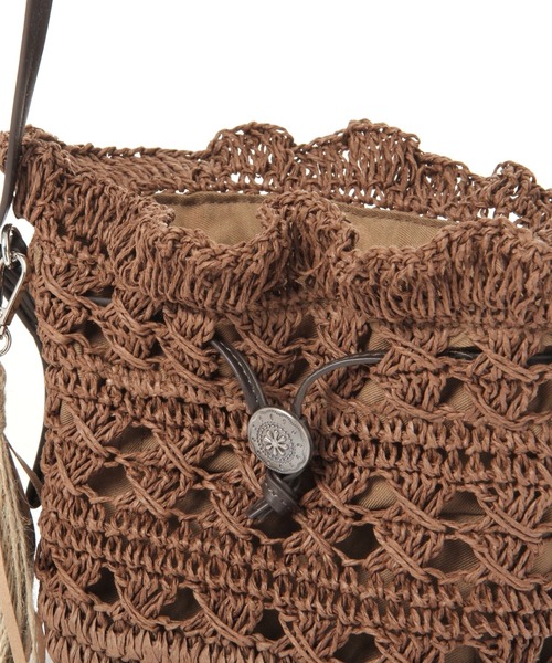BAYFLOW(ベイフロー)の「ペーパーキンチャク(ハンドバッグ・レディース・ブラウン/ナチュラル・FREE)」の10枚目の写真