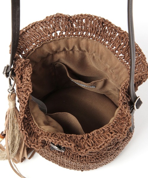 BAYFLOW(ベイフロー)の「ペーパーキンチャク(ハンドバッグ・レディース・ブラウン/ナチュラル・FREE)」の12枚目の写真