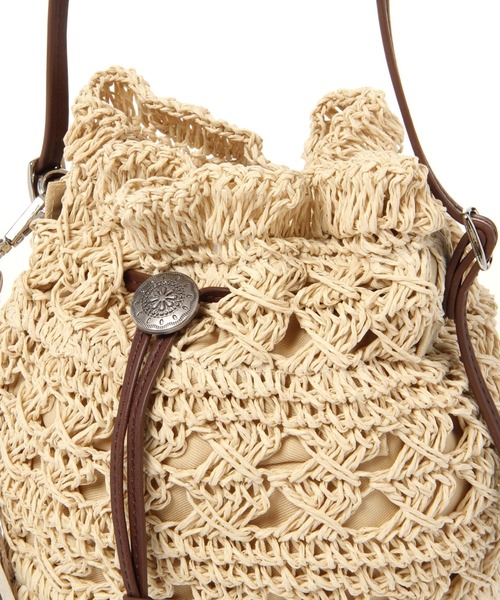 BAYFLOW(ベイフロー)の「ペーパーキンチャク(ハンドバッグ・レディース・ブラウン/ナチュラル・FREE)」の13枚目の写真