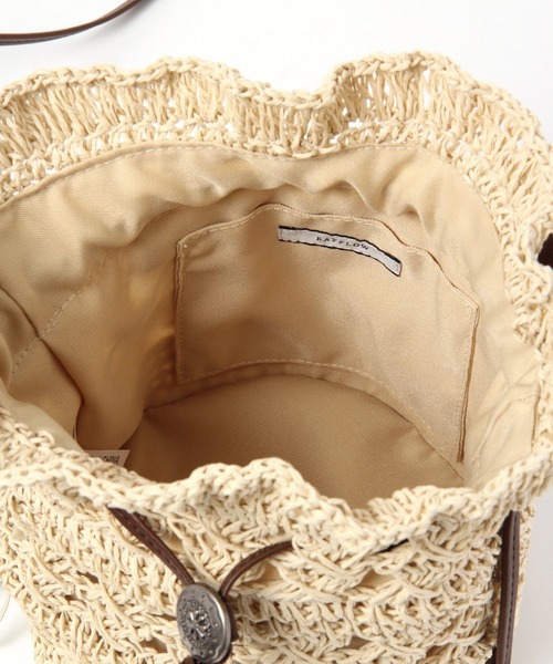 BAYFLOW(ベイフロー)の「ペーパーキンチャク(ハンドバッグ・レディース・ブラウン/ナチュラル・FREE)」の15枚目の写真