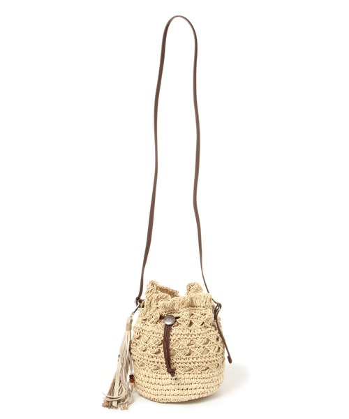 BAYFLOW(ベイフロー)の「ペーパーキンチャク(ハンドバッグ・レディース・ブラウン/ナチュラル・FREE)」の3枚目の写真