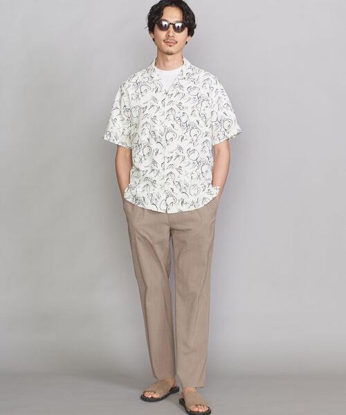 BEAUTY&YOUTH UNITED ARROWS(ビューティーアンドユースユナイテッドアローズ)の「BY VARIOUS/P オープンカラー シャツ(シャツ/ブラウス・メンズ・オフホワイト/ブラック/ナチュラル・LARGE/SMALL/X-LARGE/MEDIUM)」の9枚目の写真