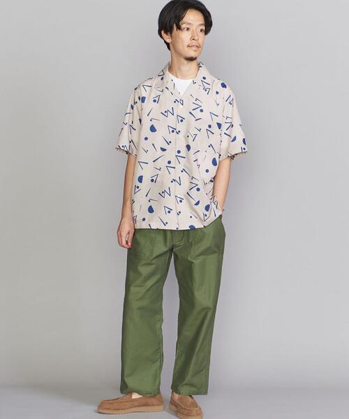 BEAUTY&YOUTH UNITED ARROWS(ビューティーアンドユースユナイテッドアローズ)の「BY VARIOUS/P オープンカラー シャツ(シャツ/ブラウス・メンズ・オフホワイト/ブラック/ナチュラル・LARGE/SMALL/X-LARGE/MEDIUM)」の14枚目の写真