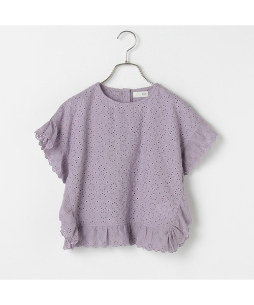 b・ROOM(ビールーム)の「コットンレースポンチョ(シャツ/ブラウス・キッズ・オフホワイト/ベージュ/ラベンダー・MEDIUM/LARGE/SMALL)」の16枚目の写真