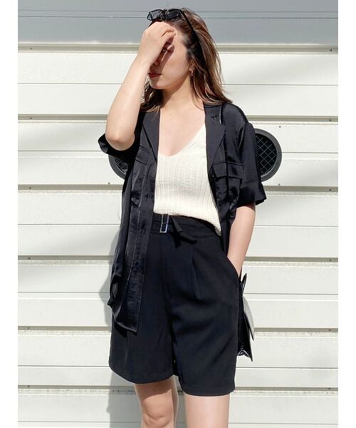 EVRIS（エヴリス）の「プリントショートパンツ（その他パンツ・レディース・その他1/グリーン/ブラック・MEDIUM/SMALL）」の10枚目の写真