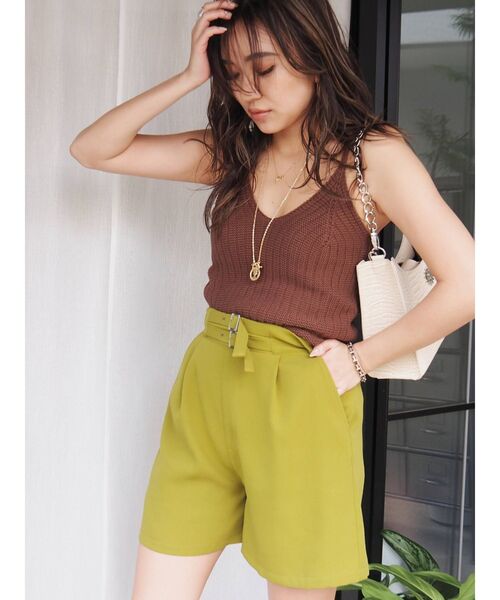 EVRIS（エヴリス）の「プリントショートパンツ（その他パンツ・レディース・その他1/グリーン/ブラック・MEDIUM/SMALL）」の21枚目の写真