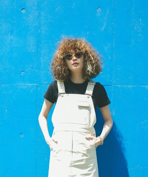 MATURED(マチュアード)の「【MATURED】Rib Tee(リブTシャツ)(Tシャツ/カットソー・レディース・ブルー/ブラウン/ホワイト/ブラック・FREE)」の1枚目の写真