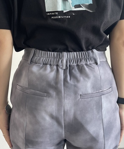 PAGEBOY（ページボーイ）の「マーブルプリントパンツ（スラックス・レディース・ブラック/アクア・FREE）」の10枚目の写真