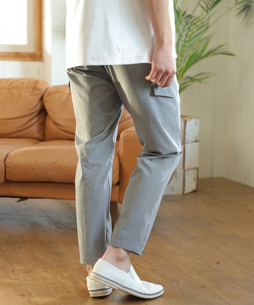 UNION STATION（ユニオンステーション）の「【セットアップ対応】【AIR LIGHT -Active version-】イージーカーゴパンツ（スラックス・メンズ・ブラック/ブラウン/トップグレー/グレイッシュベージュ・S/M/L）」の6枚目の写真