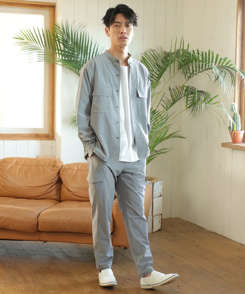 UNION STATION（ユニオンステーション）の「【セットアップ対応】【AIR LIGHT -Active version-】イージーカーゴパンツ（スラックス・メンズ・ブラック/ブラウン/トップグレー/グレイッシュベージュ・S/M/L）」の8枚目の写真