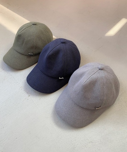 MANIERA(マニエラ)の「コットンメッシュワイドキャップ(キャップ・メンズ・ネイビー/グレー/カーキ・FREE)」の17枚目の写真