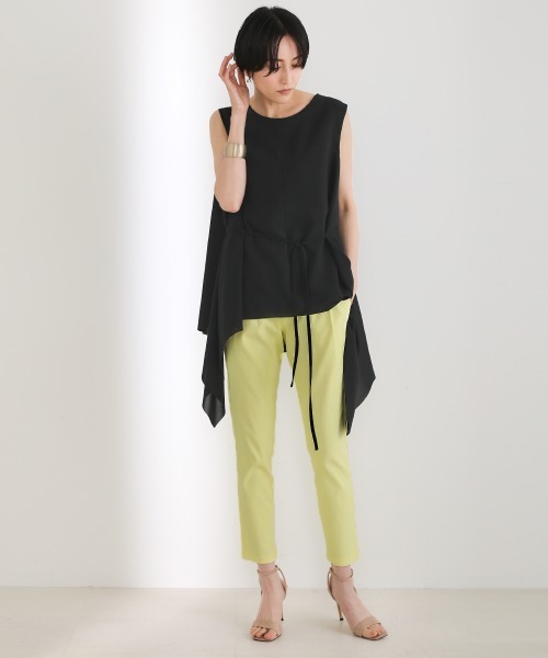 Bou Jeloud（ブージュルード）の「接触冷感UV/HAKIYASE美脚パンツ（その他パンツ・レディース・ホワイト/イエロー/ダークネイビー/オリーブ/ブラック・40/38/42/34/36）」の7枚目の写真