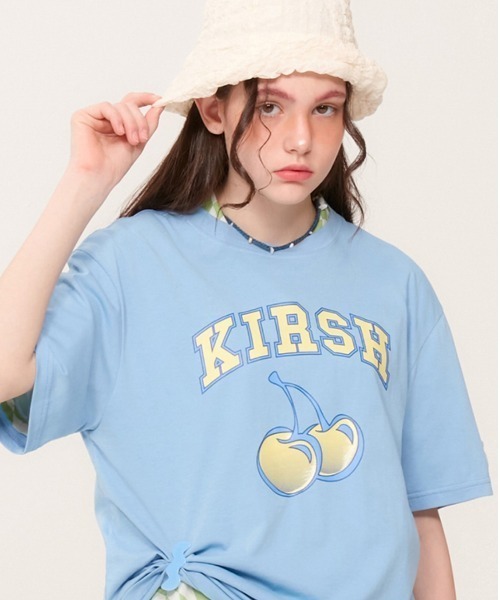 [ KIRSH ]★24SS★韓国人気★WITTY BUNNY CROP MODAL T-SHIRT KIRSH（キルシー）の「KIRSH WITTY BUNNY CROP MODAL T-SHIRT