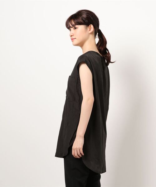 HONEYSUCKLE ROSE（ハニーサックルローズ）の「【HONEYSUCKLE ROSE】「ノースリーブとキャミソール2点セット」シアーノースリレイヤード（アンサンブル・レディース・オフホワイト/グリーン/ブラック・M/L）」の5枚目の写真