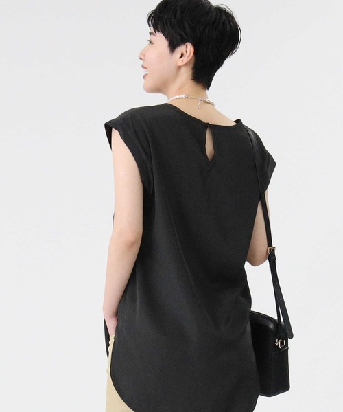 HONEYSUCKLE ROSE（ハニーサックルローズ）の「【HONEYSUCKLE ROSE】「ノースリーブとキャミソール2点セット」シアーノースリレイヤード（アンサンブル・レディース・オフホワイト/グリーン/ブラック・M/L）」の19枚目の写真