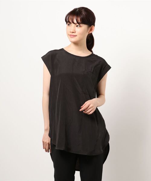 HONEYSUCKLE ROSE（ハニーサックルローズ）の「【HONEYSUCKLE ROSE】「ノースリーブとキャミソール2点セット」シアーノースリレイヤード（アンサンブル・レディース・オフホワイト/グリーン/ブラック・M/L）」の21枚目の写真