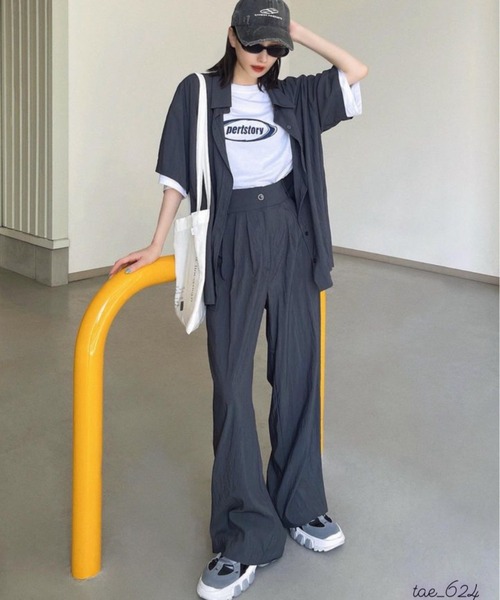 ビッグシルエット韓国ストリートy2k古着風ルーズスタイルプリントオーバーサイズ半袖Tシャツ