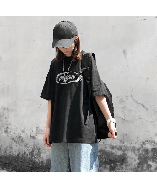 《即納》ストリート風ルーズスタイル半袖Ｔシャツ