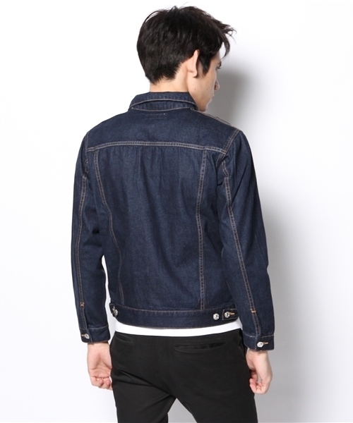 GIORDANO（ジョルダーノ）の「[GIORDANO]デニムジャケット（デニムジャケット・メンズ・インディゴブルー/ダークインディゴブルー・MEDIUM/LARGE）」の7枚目の写真
