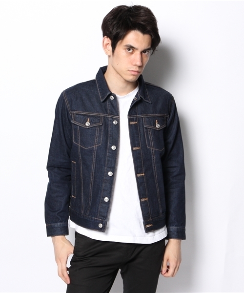 GIORDANO（ジョルダーノ）の「[GIORDANO]デニムジャケット（デニムジャケット・メンズ・インディゴブルー/ダークインディゴブルー・MEDIUM/LARGE）」の8枚目の写真