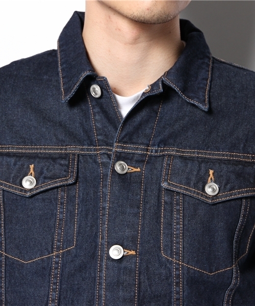 GIORDANO（ジョルダーノ）の「[GIORDANO]デニムジャケット（デニムジャケット・メンズ・インディゴブルー/ダークインディゴブルー・MEDIUM/LARGE）」の9枚目の写真
