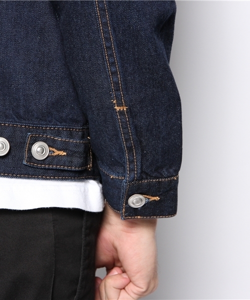 GIORDANO（ジョルダーノ）の「[GIORDANO]デニムジャケット（デニムジャケット・メンズ・インディゴブルー/ダークインディゴブルー・MEDIUM/LARGE）」の10枚目の写真