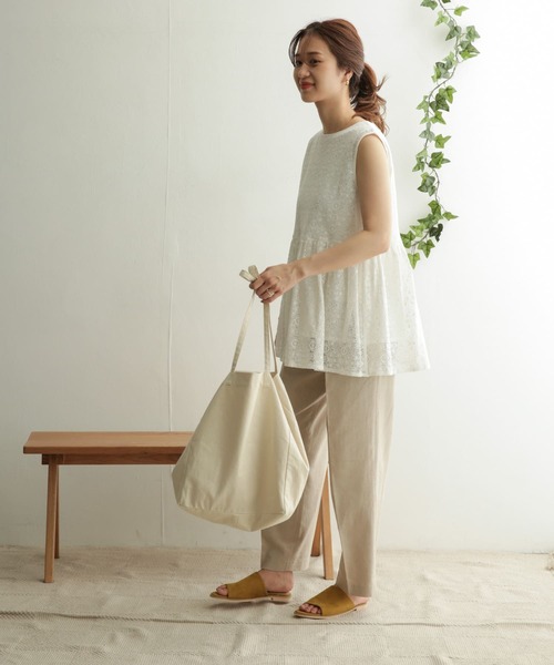 「URBAN RESEARCH」 ノースリーブブラウス FREE オフホワイト レディース URBAN RESEARCH 「URBAN RESEARCH」 ノースリーブブラウス FREE