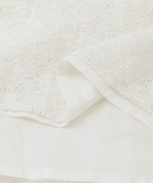 URBAN RESEARCH DOORS（アーバンリサーチドアーズ）の「レースノースリーブブラウス（シャツ/ブラウス・レディース・オフホワイト/モカ・ONE）」の16枚目の写真