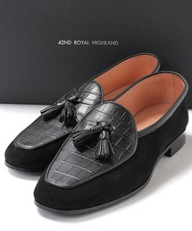 MEN'S BIGI（メンズビギ）の「<42ND ROYAL HIGHLAND>別注 クロコ型押しタッセルローファー（ローファー・メンズ）」