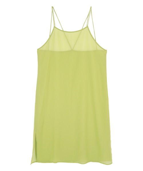 titivate（ティティベイト）の「シアーIラインキャミワンピース（ワンピース・レディース・グレイッシュベージュ/ライトブルー/ライトグリーン/チャコール・S/M/L）」の15枚目の写真