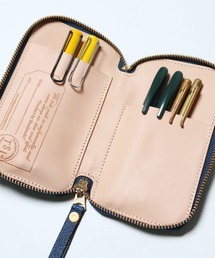 The Superior Labor ペンケースKurozan インディゴブルー TSL] Kurozan Leather Zip Pen Case // Indigo – Baum-kuchen