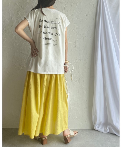 She's Closet(シーズクローゼット)の「コットンティアードノースリーブロングワンピース(ワンピース・レディース・ブラック/ブラウン/イエロー/グリーン/アイボリー・FREE)」の17枚目の写真