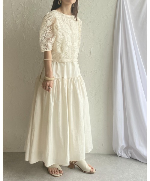 She's Closet(シーズクローゼット)の「コットンティアードノースリーブロングワンピース(ワンピース・レディース・ブラック/ブラウン/イエロー/グリーン/アイボリー・FREE)」の22枚目の写真