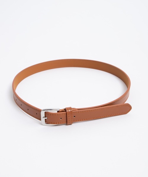 WEGO（ウィゴー）の「WEGO/スクエアバックルステッチベルト（ベルト・レディース・ホワイト/ブラック/ブラウン・FREE）」の11枚目の写真