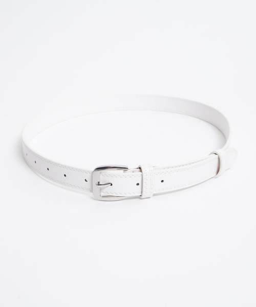 WEGO（ウィゴー）の「WEGO/スクエアバックルステッチベルト（ベルト・レディース・ホワイト/ブラック/ブラウン・FREE）」の4枚目の写真