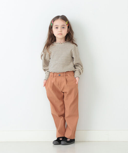 B:MING by BEAMS（ビーミングバイビームス）の「B:MING by BEAMS / らくらく タックチノパンツ（90~150cm）（チノパンツ・キッズ・ブラック/ベージュ/オリーブ/レッド系その他・90/100/110/120/130/140/150/160）」の11枚目の写真