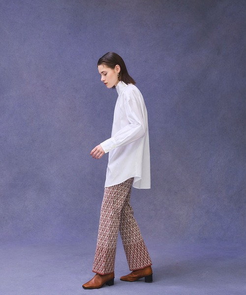 PUBLIC TOKYO（パブリックトウキョウ）の「ALBINIハイネックブラウス（シャツ/ブラウス・レディース・ホワイト/ネイビー/インディゴブルー・FREE）」の19枚目の写真