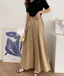 ウエストゴムワイドパンツ